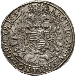 Austria, Ferdynand II, 1/2 talara 1634 KB, Kremnica