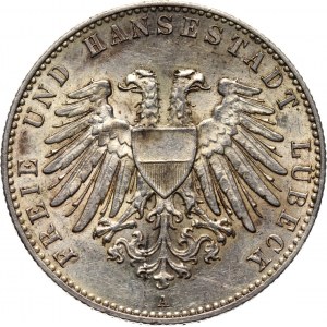 Germany, Lübeck, 2 Mark 1901 A