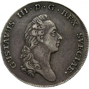 Szwecja, Gustaw III, talar 1776 OL, Sztokholm