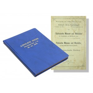 Adolph Hess, katalog aukcyjny, Sachsische Munzen und Medaillen, Polnische Munzen und Medaillen, Frankfurt, 5 marca 1906