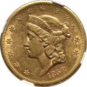 Stany Zjednoczone Ameryki, 20 dolarów 1858 S, San Francisco