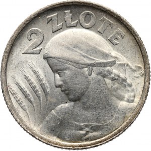 II RP, 2 złote 1924, Paryż, żniwiarka