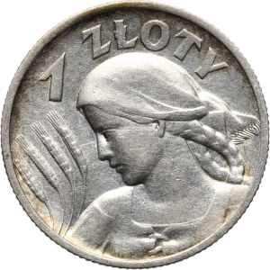 II RP, 1 złoty 1925, Warszawa, żniwiarka