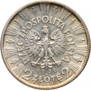 II RP, 2 złote 1936, Warszawa, Józef Piłsudski