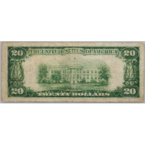 Stany Zjednoczone Ameryki, 20 dolarów 1928, Gold Certificate