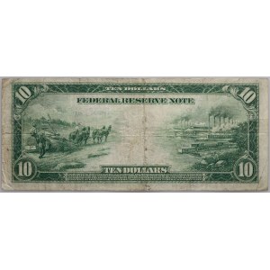 Stany Zjednoczone Ameryki, Federal Reserve Note, New York, 10 dolarów 1914