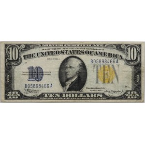 USA, 10 Dollars 1934, Silver Certificate