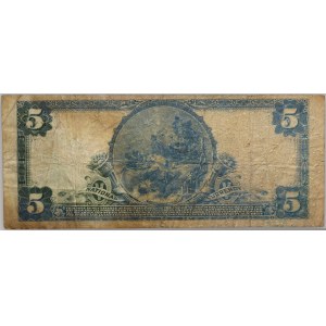 USA, National Currency, Ohio, First National Bank of Cincinnati, 5 Dollars 1902