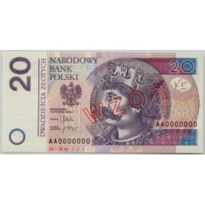 III RP, 20 złotych 5.01.2012, Seria AA 0000000