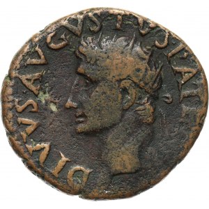 Roman Empire, Augustus 27 BC-AD 14, posthumouss issue under Tiberius 14-37, As, Rome