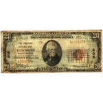 Stany Zjednoczone Ameryki, National Currency, Massachusetts, the Towsend National Bank, 20 dolarów 1929