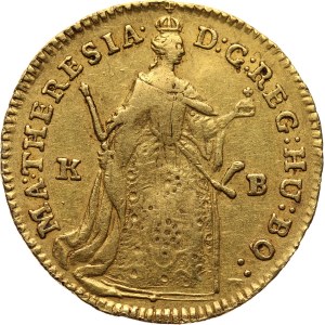 Hungary, Maria Theresia, Ducat 1742 KB, Kremnitz