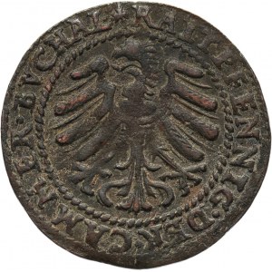 Śląsk, Wrocław, Maksymilian II, fenig 1571, Wrocław