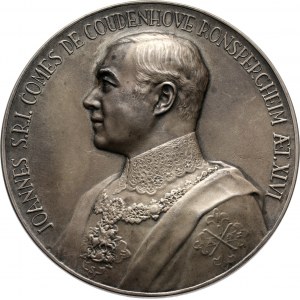 Czechoslovakia, silver medal, Johann Evangelist Coudenhove-Kalergi von Ronspergheim (1898-1965), Vienna