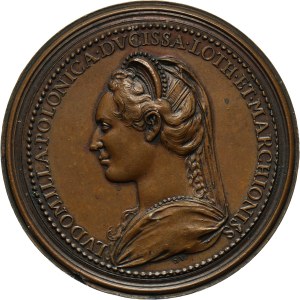XIX wiek, Wierzchosława Ludmiła i Fryderyk I Lotaryński, medal w brązie