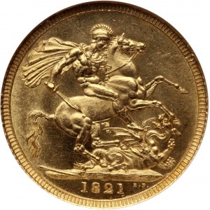 Great Britain, George IV, Sovereign 1821, London