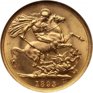 Great Britain, Victoria, 2 Pounds 1893