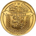Czechosłowacja, zestaw 2 i 4 dukatów medalowych 1928/1973, Kremnica