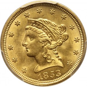 USA, 2 1/2 Dollars 1853, Philadelphia