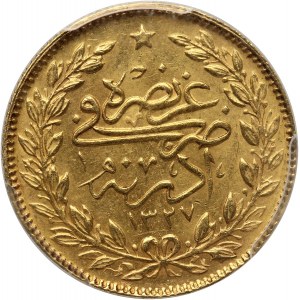 Turkey, Mehmed V, 50 kurush AH1327//2 (1910), visit in Edirne mint