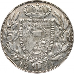 Liechtenstein, Johann II, 5 Kronen 1910