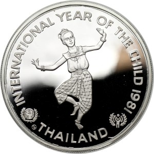 Tajlandia, Rama IX, 200 Baht 1981, Międzynarodowy Rok Dziecka