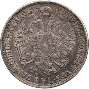 Austria, Franciszek Józef I, gulden 1859 M, Mediolan