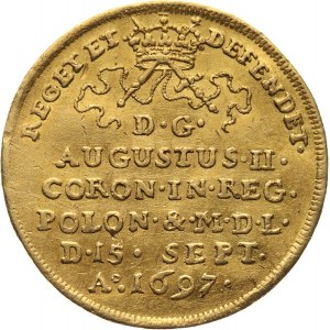 August II Mocny, dwudukat koronacyjny 1697, Drezno