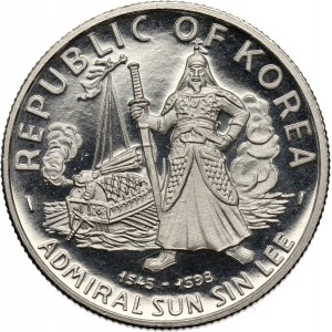 Korea Południowa, 100 won 1970, Admirał Sun Sin Lee