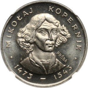 PRL, 100 złotych 1973, Kopernik - mała głowa, PRÓBA, nikiel