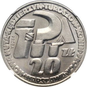 PRL, 20 złotych 1964, Sierp i kielnia, PRÓBA, nikiel