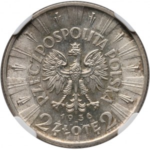 II RP, 2 złote 1936, Warszawa, Józef Piłsudski