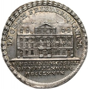 Niemcy, Hesja-Kassel, Fryderyk II, medal 1779, Liceum Friedericianum