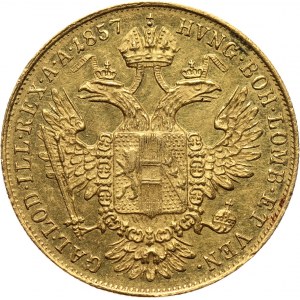 Austria, Franciszek Józef I, dukat 1857 B, Kremnica