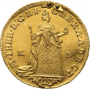 Węgry, Maria Teresa, 2 dukaty 1765 KB, Kremnica