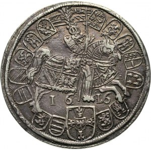 Germany, Teutonic Order, Maximilian III, 1/2 Taler 1616, Hall