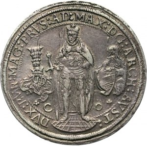 Germany, Teutonic Order, Maximilian III, 1/2 Taler 1616, Hall