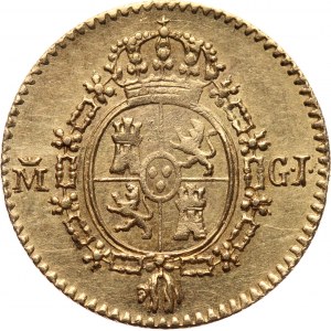 Hiszpania, Ferdynand VII, 1/2 escudo 1817 GJ, Madryt