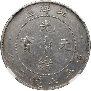 Chiny, Chihli (Pei-Yang), dolar, rok 34 (1908)