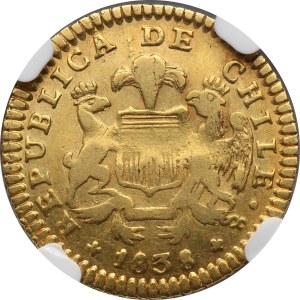 Chile, Escudo 1838 So IJ, Santiago