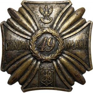 II RP, Odznaka 49. Huculskiego Pułku Strzlców - Chorupań Mława