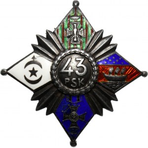 II RP, Odznaka 43. Pułk Strzelców Legionu Bajończyków