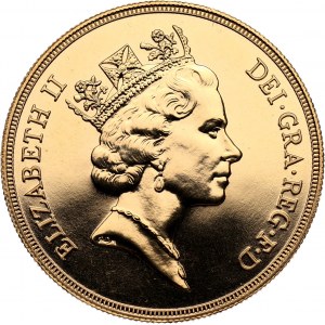 Wielka Brytania, Elżbieta II, 5 funtów 1986