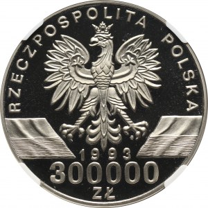 III RP, 300000 złotych 1993, Jaskółki, PRÓBA, nikiel