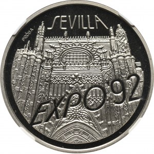 III RP, 200000 złotych 1992, Expo - Sevilla, PRÓBA, nikiel