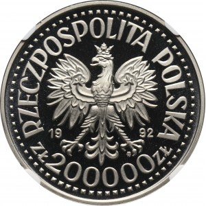 III RP, 200000 złotych 1992, Konwoje, PRÓBA, nikiel