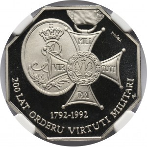 III RP, 50000 złotych 1992, Virtuti Militari, PRÓBA, nikiel
