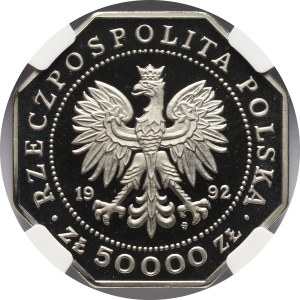 III RP, 50000 złotych 1992, Virtuti Militari, PRÓBA, nikiel