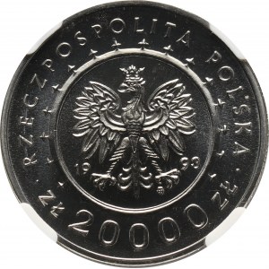 III RP, 20000 złotych 1993, Zamek w Łańcucie, PRÓBA, nikiel