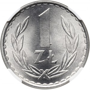PRL, 1 złoty 1982, wąska data